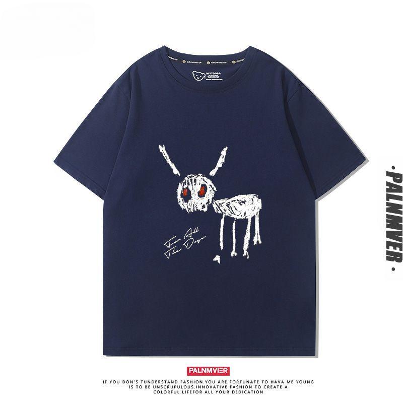 Hip Hop Drake Drake Nieuw Album voor All The Dogs Korte Mouw Heren T-Shirt Street Europese en Amerikaanse Trend Kleding Zomer