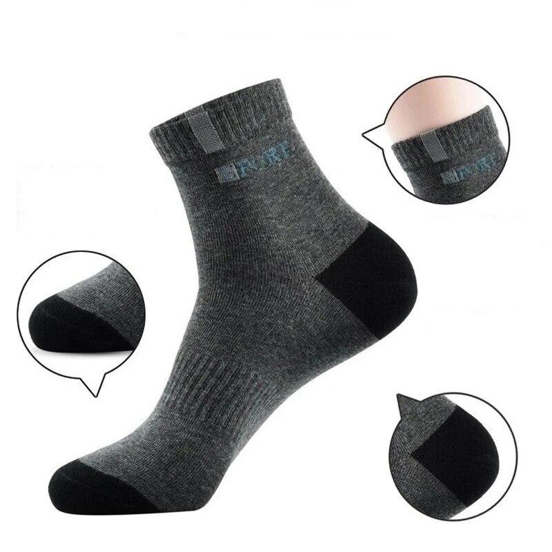 5/10/20 Pairs Breathable Fiber Light Business Absorb Sweat Deodorant Men Tube Ankle Nonslip Socks For Spring Summer And Autumn