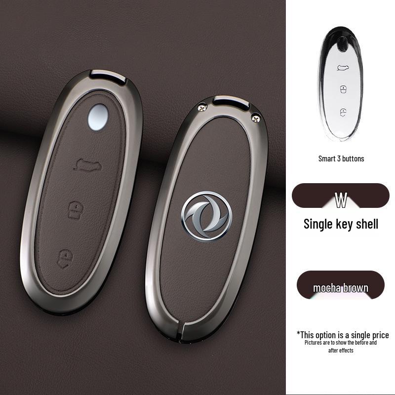 Dongfeng Nano 01 Key Case Set: 24 Models, Leather Key Protection Cover with Buckle for New Energy Vehicles