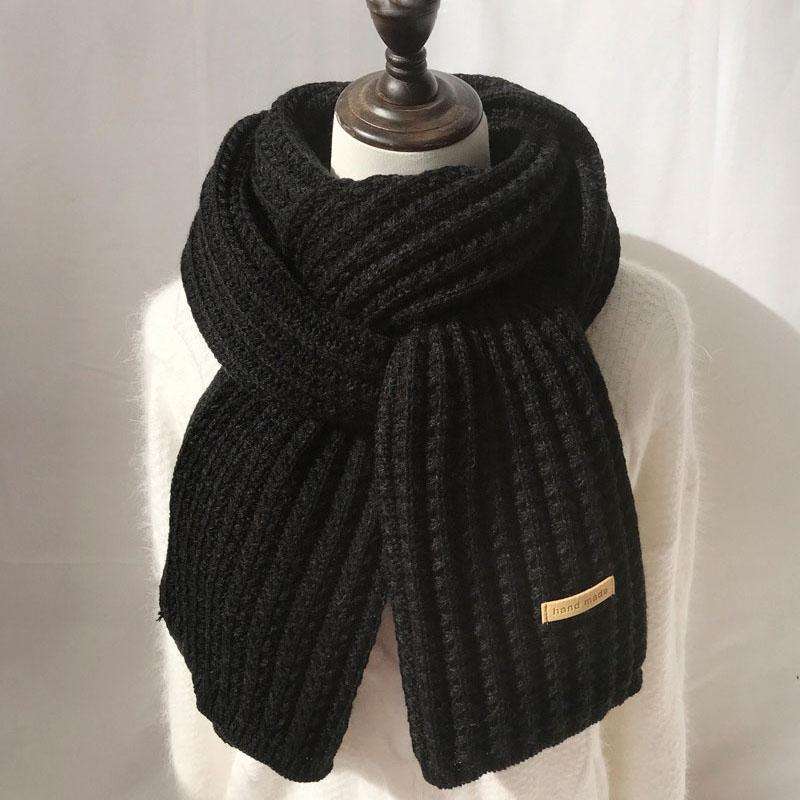 

Зимовий Теплий В язаний Довгий Шарф Для Жінок Однотонний Корейська Дівчина В язані Гачком Шарфи Повсякденний Вуличний Вітрозахисний Шийний Хустку Снуд чорний