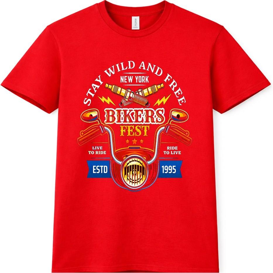 Bikers Fest T Shirt Motorcycle Rally Vintage Rider Club Graphic Tee S
