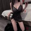 Sex lingerie pure perspective adult sexy pajamas slit hot tempting lace-up sex pajamas uniform woman