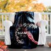 Customizable Venom Throw Blanket – Personalized Name, All-Season Cozy Snug Blanket, Machine Washable, Personalized Blanket