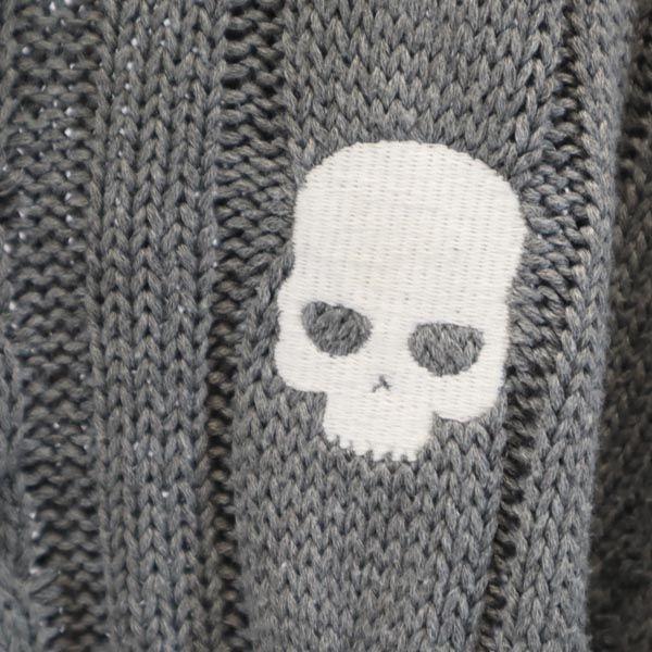 Hydrogen Long Sleeve Sweater S Gray Knit Cable Men's Used