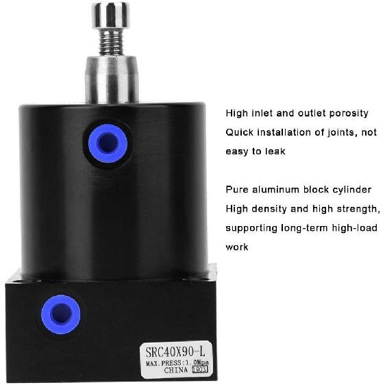 SRC40 Swing Clamp Cylinder 90 Degrees Large Rotary Actuator Pneumatic Clamping Cylinder (SRC40X90L) Pneumatic Actuator Hydraulic Hose Clamp Irwin