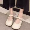 Moccasins Ladies Footwear Round Toe Women's Mary Jane Flat Shoes Deals Casual Walking Aesthetic Cotton High Quality Cheap 39
