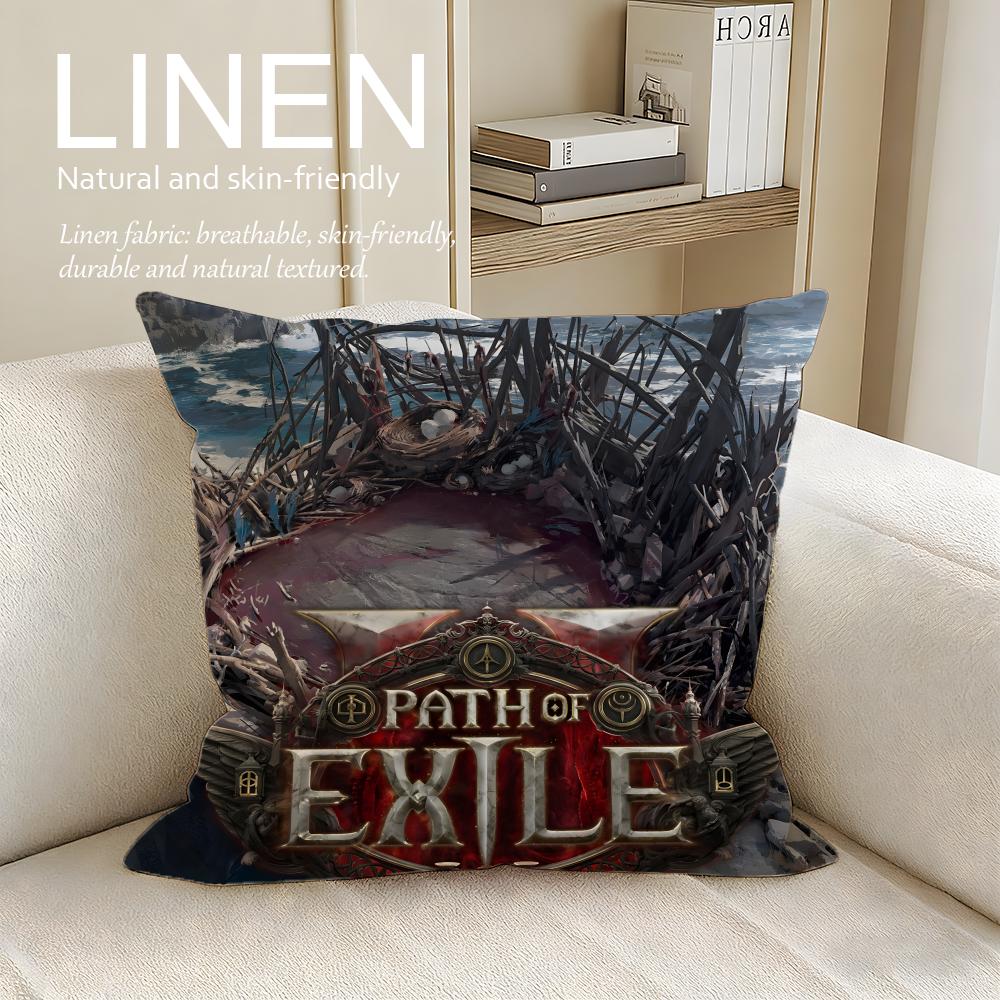 Game Path of Exile Cushion Cover Pillowcase Set Pcs x x Breathable Washable Sofa Cushion Cover