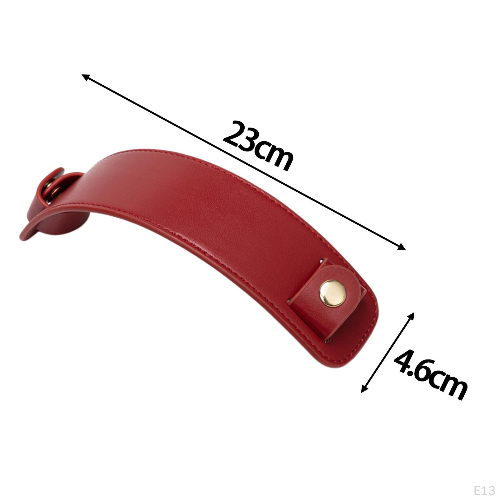 Кожаный плечевой ремень Съемная замена для рюкзаков Сумка-тоут темно-коричневого — фото 8