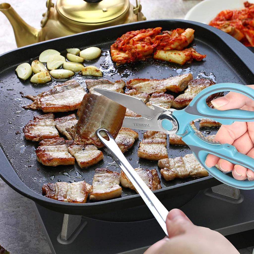 Kitchen Shears, 2-Pack Heavy Duty, Ultra Sharp Premium Multi-Function Cooking Scissors, Meat Scissors With Comfortable Handle