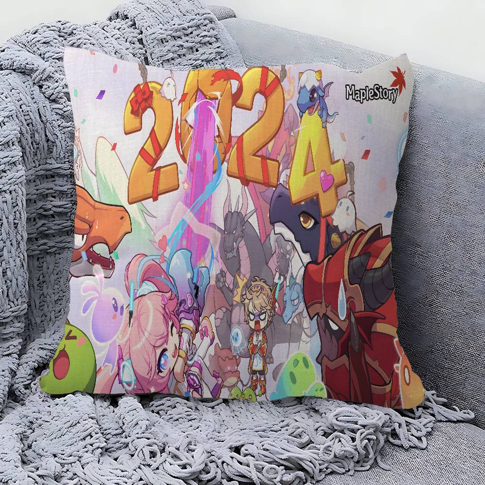 Game Maplestory In Stocked Gamer Pillow Cover for Bedroom Room and Living Room Sofa Decorative Cushion Cover