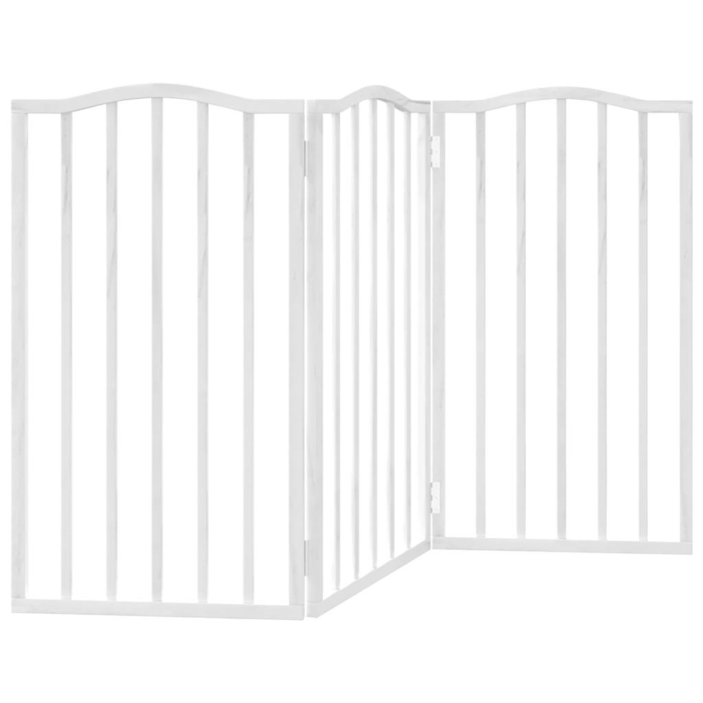 Vidaxl Foldable Pet Safety Gate, 3 Panels, White, 150Cm
