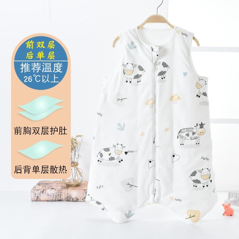 Cotton Toddler Sleep Sack Lightweight Sleeveless Sleepwear Kids 0-12 Years Air Conditioned Room Use