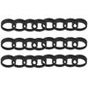 24PCS Matte Black Canning Lids And Rings Iron Material Widemouthed Split Cover  Kitchen Pantry