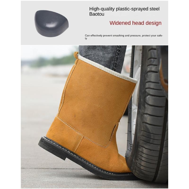 Scarpe di sicurezza antinfortunistiche Baotou in acciaio anti-sfondamento, anti-perforazione, resistenti all'usura e alle alte temperature