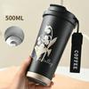 Stainless Steel Vacuum Cup Insulated Travel Mug Double Wall Powder Coated Coffee Travel Mug With Lid LWY001