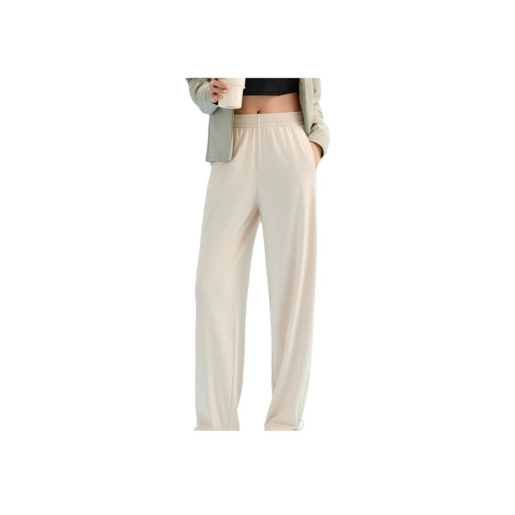 Anta Training Series Solid Color Mid-Rise Breathable Versatile Loose Sports Long Pants Women Bottoms Black 162527318-3