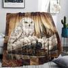 1Pc Cartoon Print Flannel Blanket, High Quality Comfortable for All Seasons, Home Decor, Warmth and Comfort, Perfect for Christmas Birthday Gift