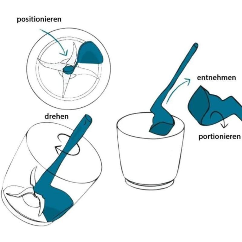 Thermomix Rotační stěrka pro TM5/TM6/TM31 Odstraňte, naberte a dávkujte Kuchyňský robot Kuchyňské doplňky Nástroj