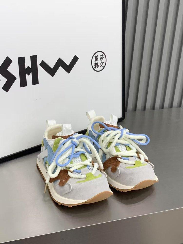 Platform Dad Shoes Women 2025 New Summer Versatile Mesh Breathable Casual Sports Shoes Ugly Cute Big Head Forrest Gump Shoes