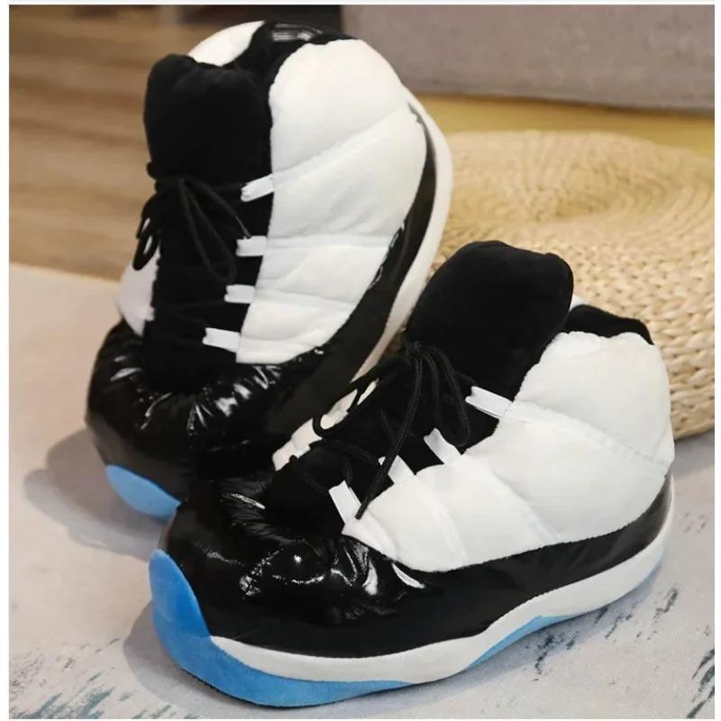 Winter Cotton Plush Shoes Women Warm Cute Indoor Home Slides Unisex One Size Sneakers Man Fashion Soft Floor Slippers  36-45