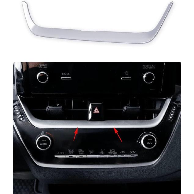 Car Accessories Fit for Toyota Corolla 2020 2021 2022 2023 ABS Center Console Air Condition Panel Cover Trim 1PC SRT (Carbon Fiber)