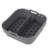 Non-Stick Air Fryer Liner With Divider Air Fryer Pan Reusable Silicone Baking Pan  Home Kichen