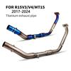 Tubo di Scarico Anteriore in Lega di Titanio MT15/R15V3/R15V4 (Modelli 2017-2023)