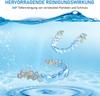 Ultrasonic Cleaning Device, 42000 Hz Dental Pod, 4-Lamp UV Cleaner for Dental Rail, Braces, Retainer, Dentures, Aligner, Prostheses, Jewellery