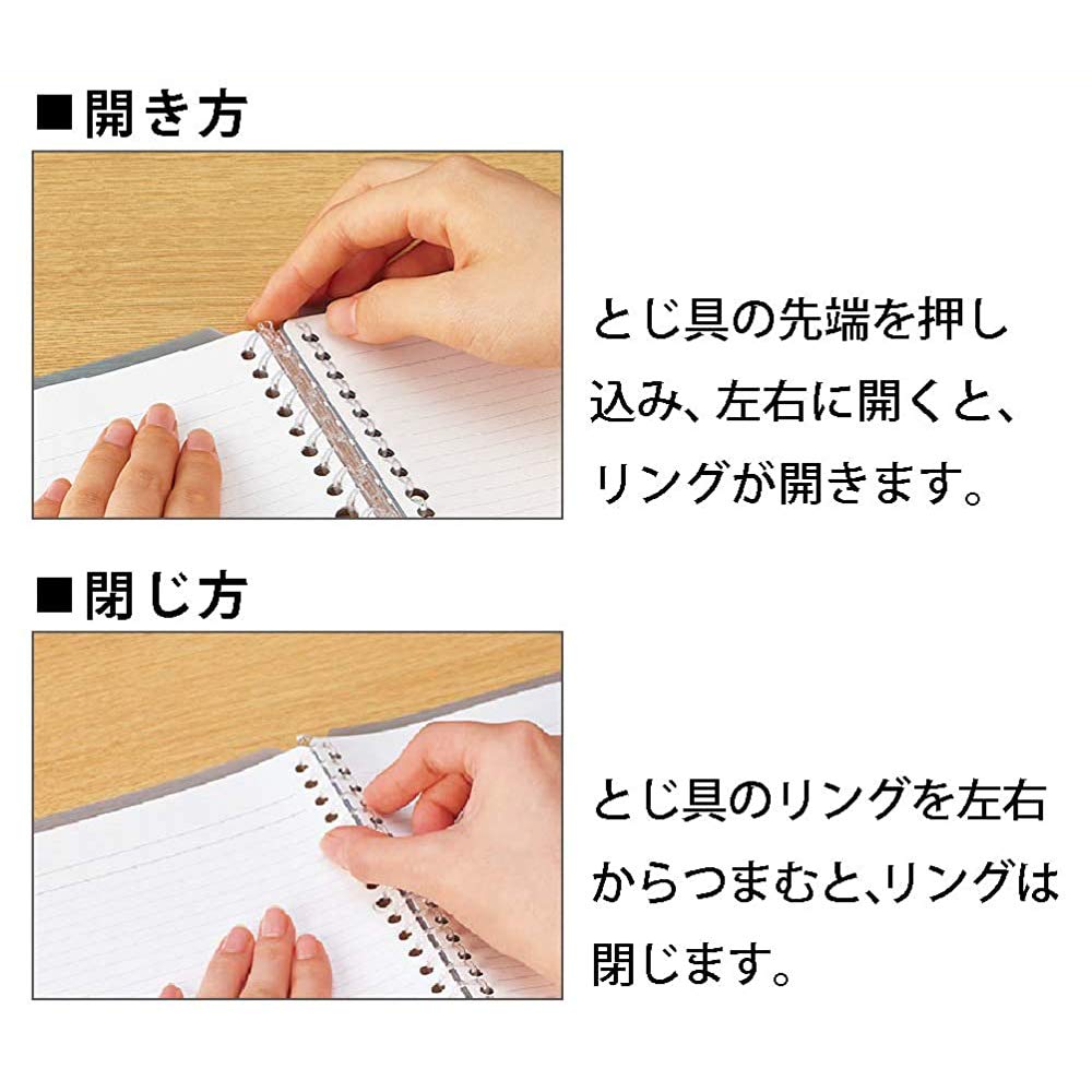 Kokuyo Campus Binder Smart Ring Light Color Set 4-Color Loose-Leaf 5-Piece