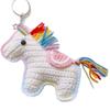 Handmade DIY Rainbow Horse Zodiac Pony Bag Doll Keychain Hanging Ornament DIY Material Kit Knitting Gift [Material Kit]