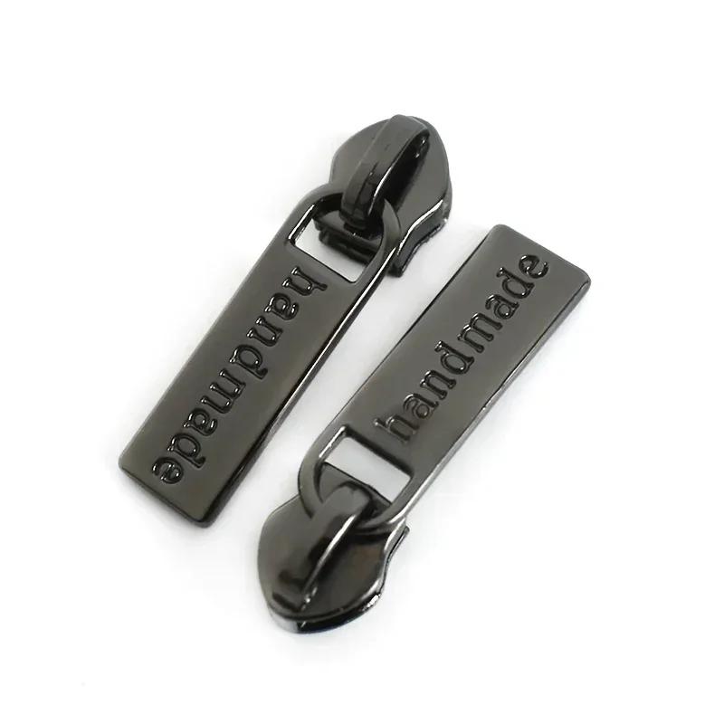 Meetee 5/10/20Pcs 5# Zipper Puller for Nylon Zippers Plastic Coil Zips Slider Heads Repair Kits DIY Garment Sewing Accessories