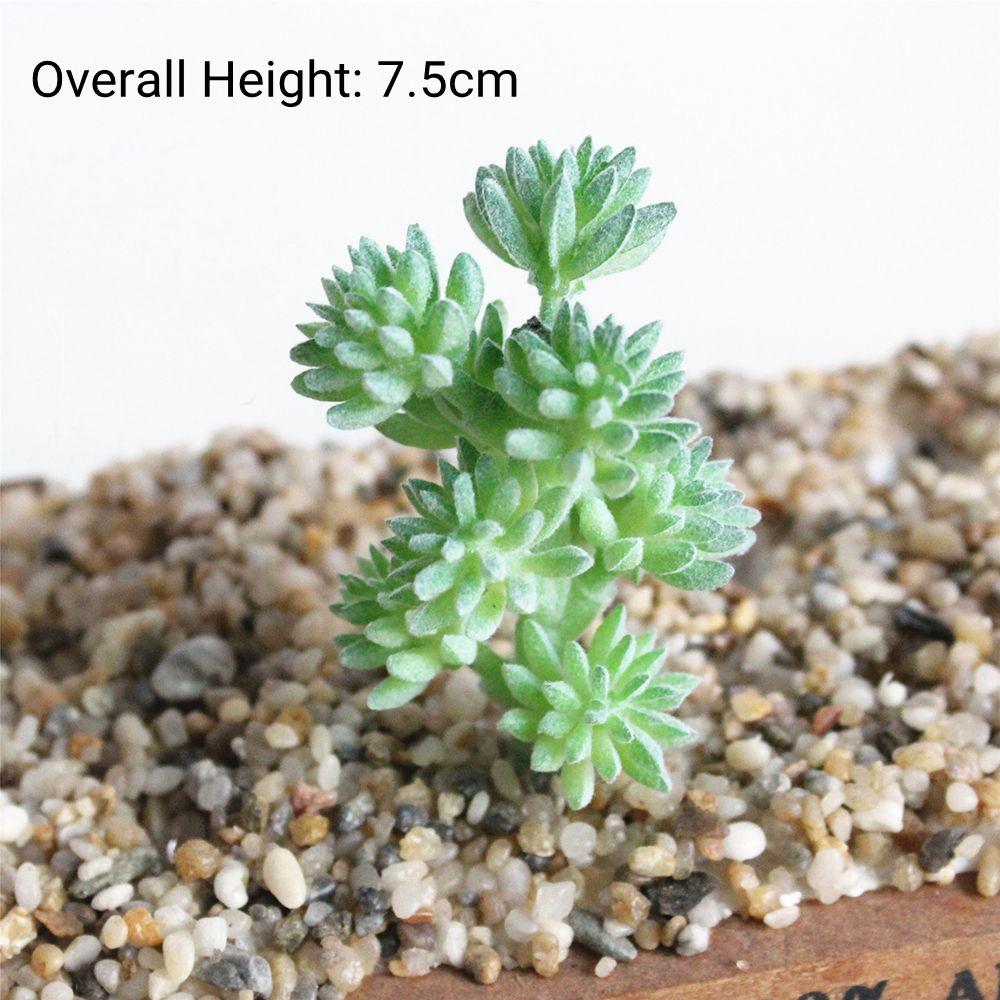 Green Flocking Artificial Succulent Plants Home Bedroom Living Room Decor Fake Plants DIY Flower Arrangement Plante Artificielle