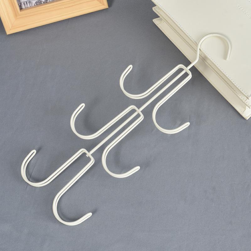 

Wrought Iron Multi-Functional Bag, Belt & Scarf Rack for Home Wardrobe Storage белый