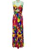 2025 European & American Sexy Sleeveless Backless Printed Maxi Dress for Women