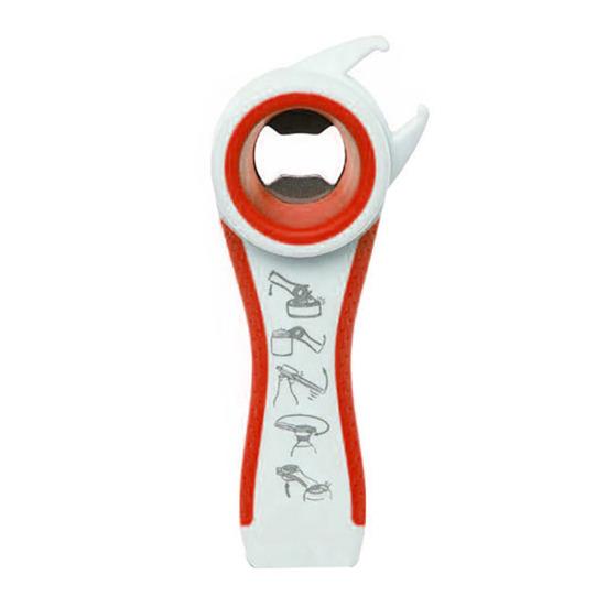 

Портативная многофункциональная открывалка для банки с крышкой для бутылки пива, кухонный инструмент, гаджет белый/красный