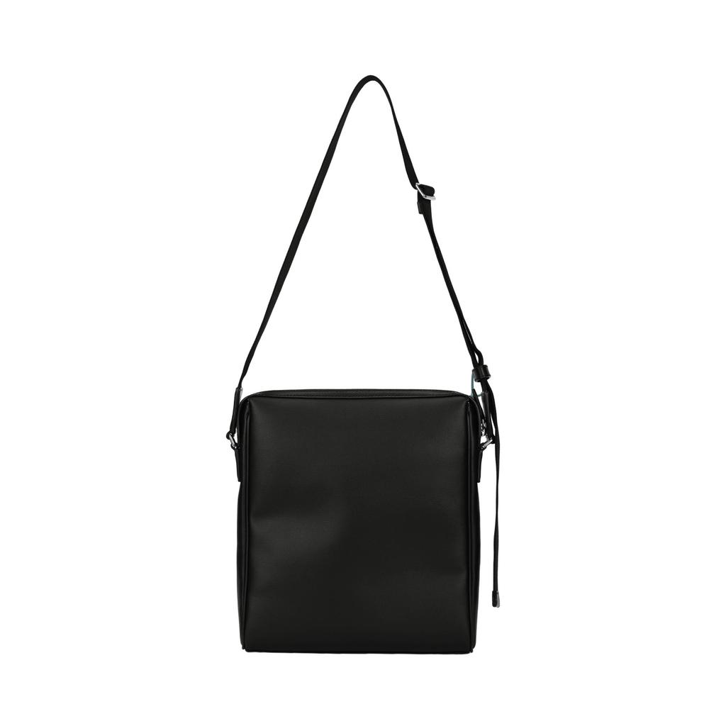 Bally Mythos Logo Print Adjustable Shoulder Strap Leather Crossbody Bag Men Bags Black 6308451