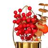 Chinese Year Flower Basket, Festival Photos Props Decoration Fruit Scene Layout Desktop Red Art