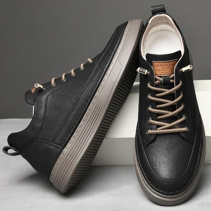 Herren Freizeitschuhe Mode Echte Leder Designerschuhe Komfort Sneaker Sapato Masculino Hombre Herrenschuhe