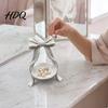 Elegant Jewelry Holder Storage Tray with Bow Decor Decorative Cream Trinket Dish 3D Dressing Table Accessory Print PETG Space Saving Display