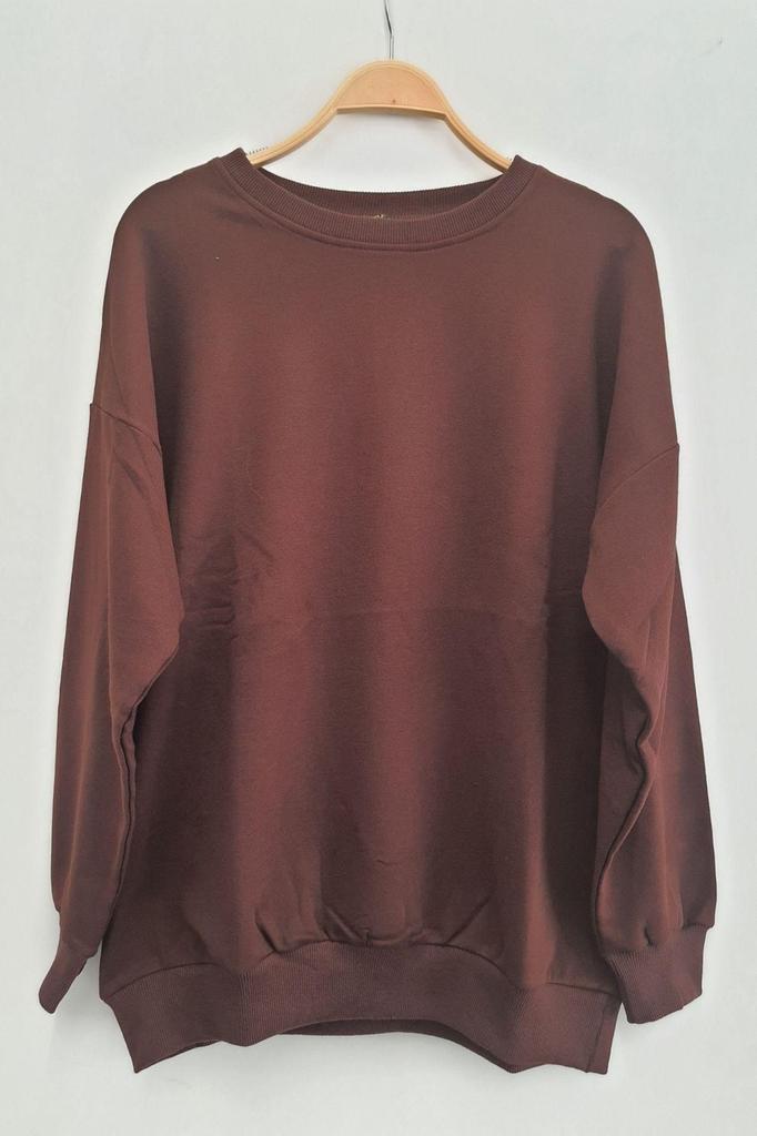 Damen Stil Übergröße Sweatshirt Plus Size Basic Bezauberndes Grün Sweatshirt