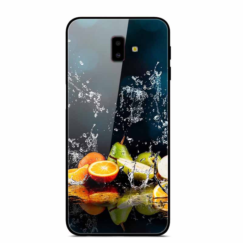 For Samsung J6 Plus Cases J4Plus J8 2018 Fashion Tempered Glass Hard Back Case For Samsung Galaxy J8 2018 Cover J6 J4 2018 Funda