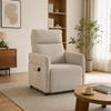 Recliner Armchair Push Back Recliner Chair, Beige