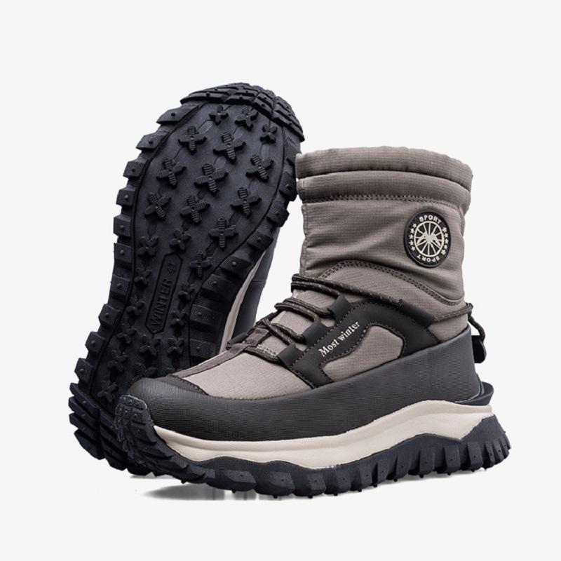 Hohe Schneestiefel sind wasserdicht, rutschfest, verdickt und warm, ein Geschenk für Ehemann und Vater