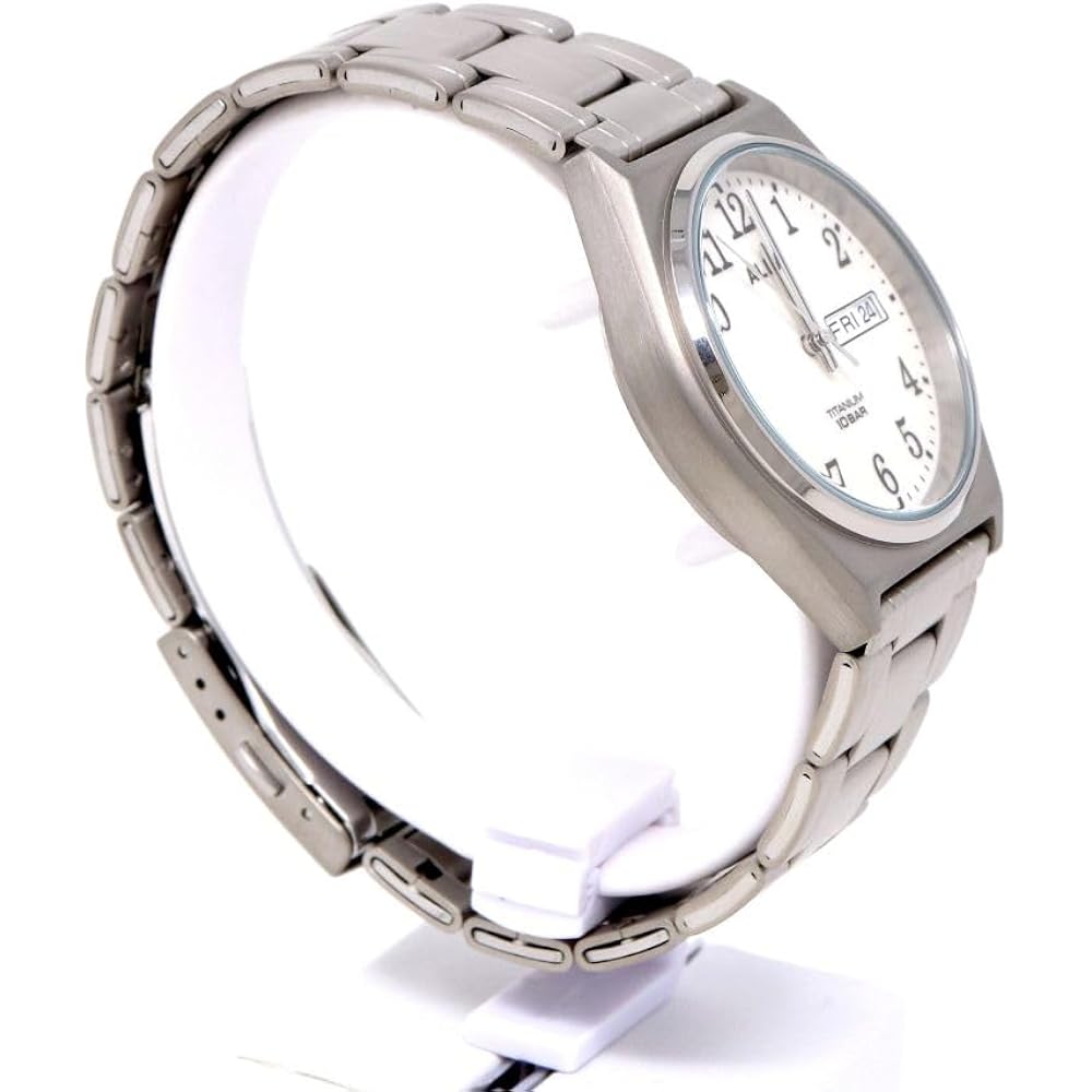 Seiko Watch Alba Watch Men's Quartz Stainless Steel Titanium for Everyday Use Reinforced Waterpro...