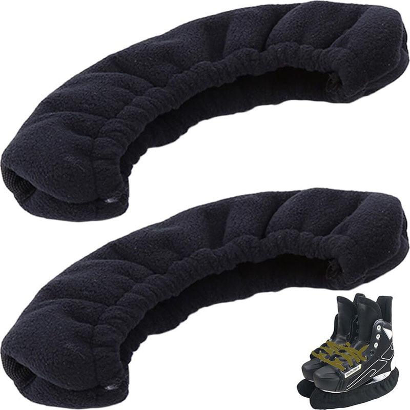 Eislaufschlittschuh-Klingenabdeckungen Plüschstoff Schlittschuhschoner Schutz für Eiskunstlaufschlittschuhe Weich und dehnbar Passend für verschiedene Schlittschuhgrößen