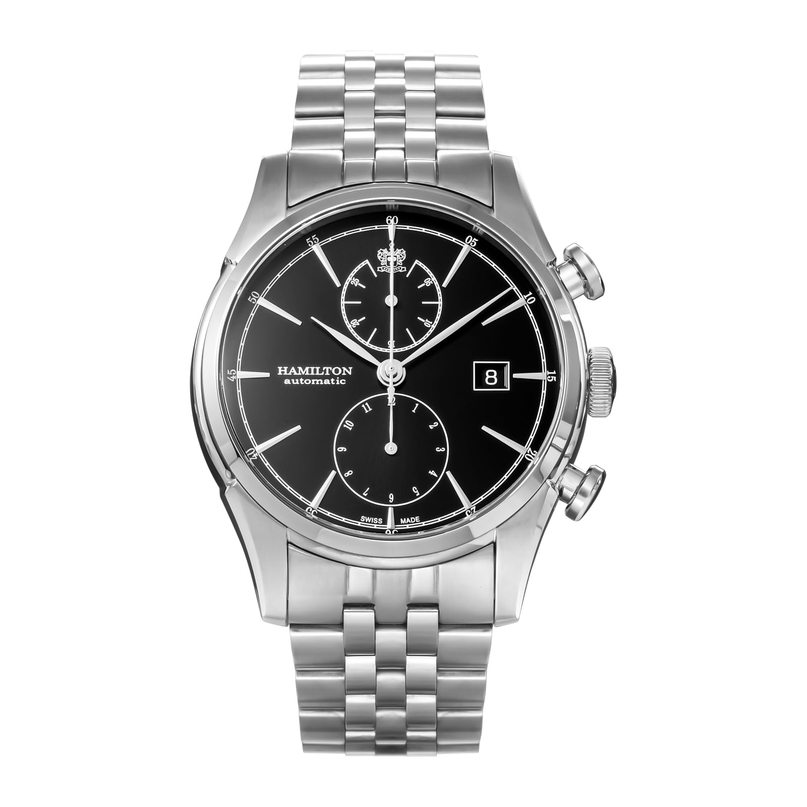 

Hamilton American Classic H32416131 Men s Watch, Silver, [Used] чорний