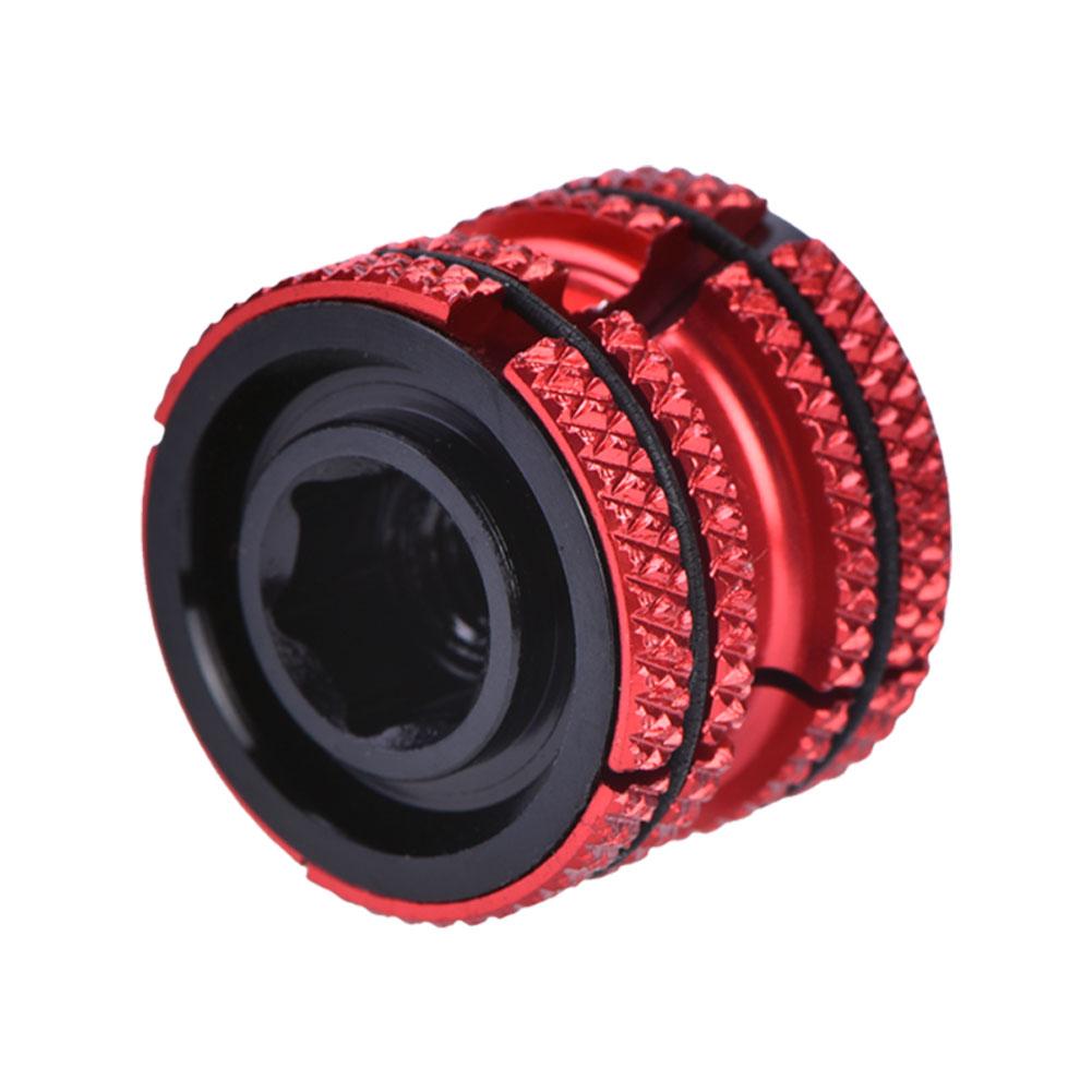 Dop expandabil din aliaj de aluminiu pentru headset bicicletă pentru furcă din carbon de 28,6 mm(roșu)