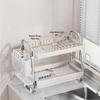 Hongfu Double-Layer Multifunctional Kitchen Storage Rack