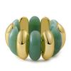 Bracciale Elastico Vintage Smudging Geometrico Largo Chunky per Donne Gioiello per Mano in Acrilico