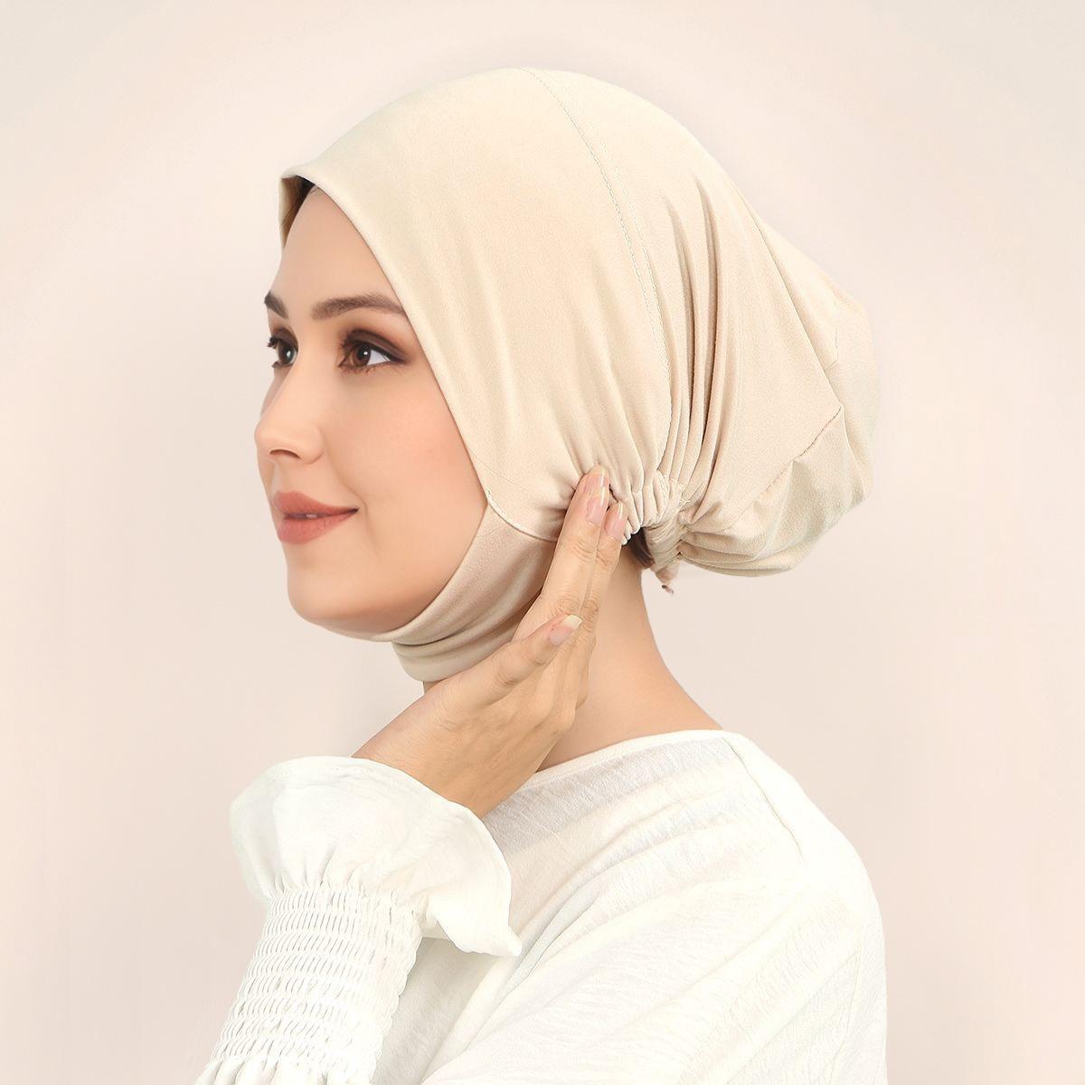 

Jersey Inner Cap Hijab For Women Solid Underscarf Hijab Undercap Scarf Turban Hat Islamic Muslim Hijabs Ready To Wear Headcover